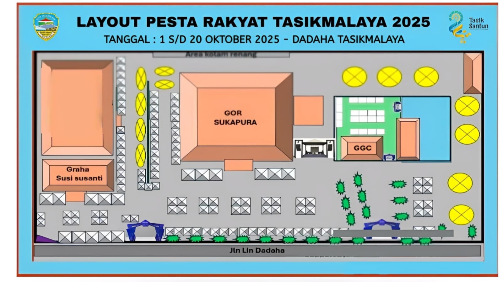 Denah Lokasi Pesta Rakyat UMKM 2025